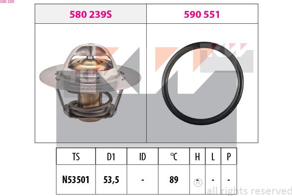 KW 580 239 - Termostato, Refrigerante autozon.pro