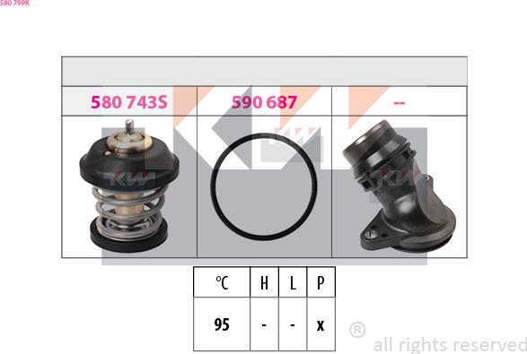 KW 580 799K - Termostato, Refrigerante autozon.pro