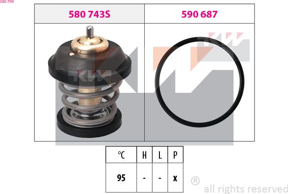 KW 580 799 - Termostato, Refrigerante autozon.pro