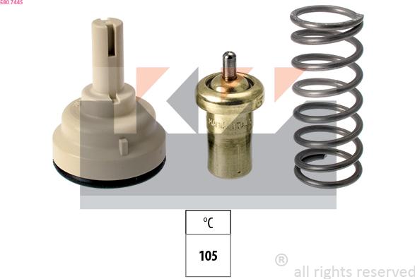 KW 580 744S - Termostato, Refrigerante autozon.pro