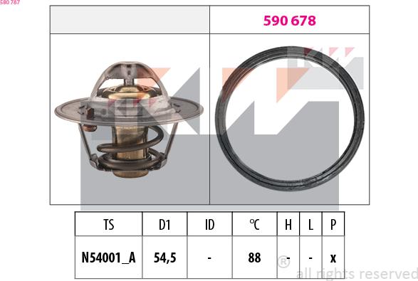 KW 580 787 - Termostato, Refrigerante autozon.pro