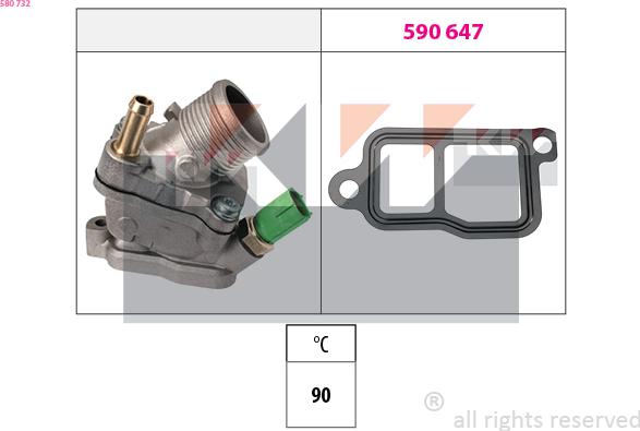 KW 580 732 - Termostato, Refrigerante autozon.pro