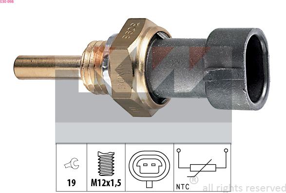 KW 530 098 - Sensore, Temperatura olio autozon.pro