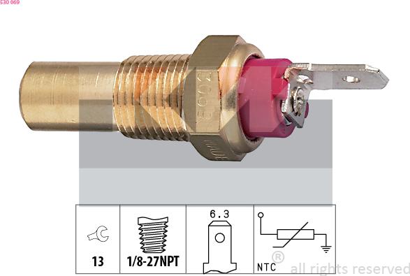 KW 530 069 - Sensore, Temperatura refrigerante autozon.pro