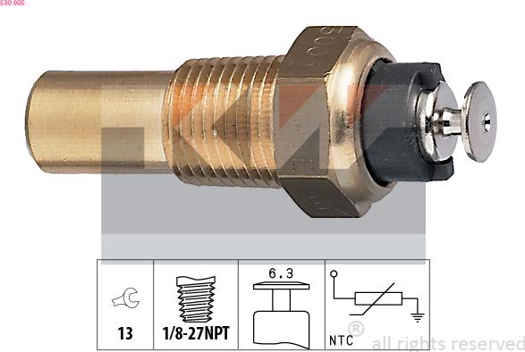 KW 530 005 - Sensore, Temperatura refrigerante autozon.pro