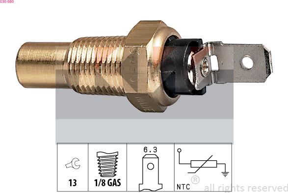 KW 530 080 - Sensore, Temperatura refrigerante autozon.pro