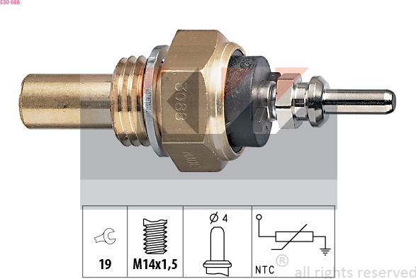 KW 530 088 - Sensore, Temperatura refrigerante autozon.pro