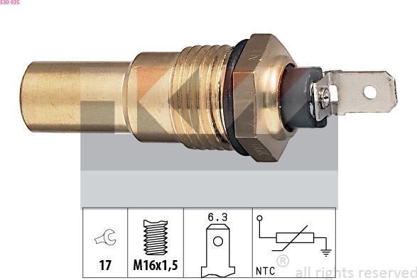 KW 530 035 - Sensore, Temperatura refrigerante autozon.pro