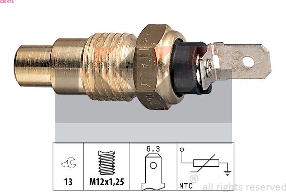 KW 530 078 - Sensore, Temperatura refrigerante autozon.pro