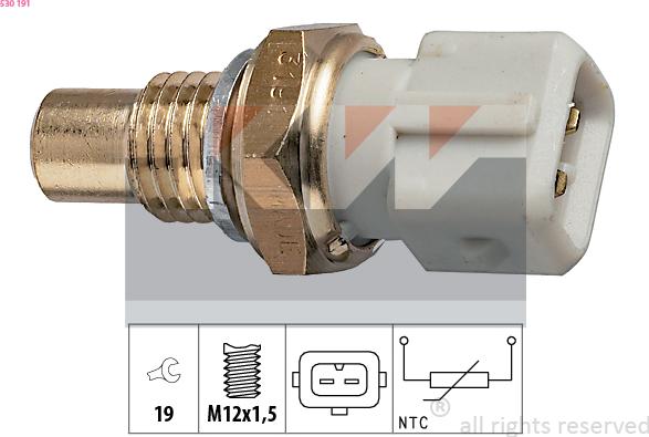 KW 530 191 - Sensore, Temperatura olio autozon.pro