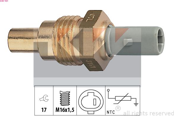 KW 530 161 - Sensore, Temperatura refrigerante autozon.pro