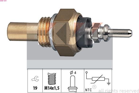 KW 530 131 - Sensore, Temperatura refrigerante autozon.pro