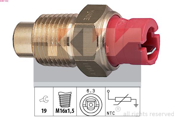 KW 530 132 - Sensore, Temperatura refrigerante autozon.pro