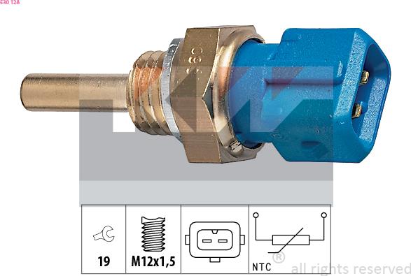 KW 530 128 - Sensore, Temperatura olio autozon.pro
