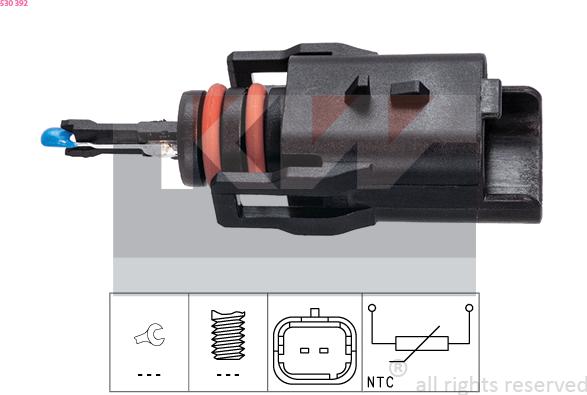 KW 530 392 - Sensore, Temperatura carburante autozon.pro