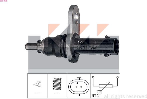 KW 530 356 - Sensore, Temperatura olio autozon.pro