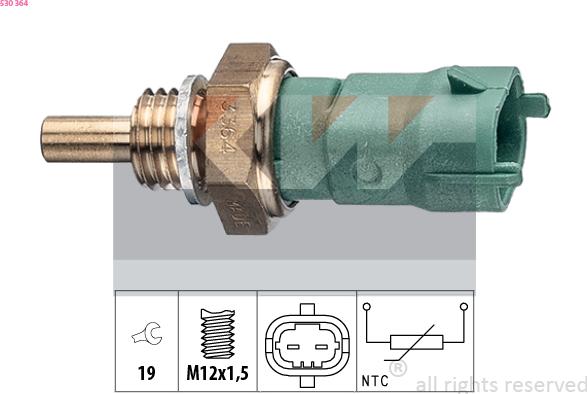 KW 530 364 - Sensore, Temperatura carburante autozon.pro