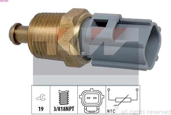 KW 530 363 - Sensore, Temperatura olio autozon.pro