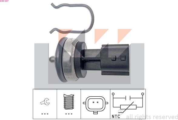 KW 530 337 - Sensore, Temperatura refrigerante autozon.pro