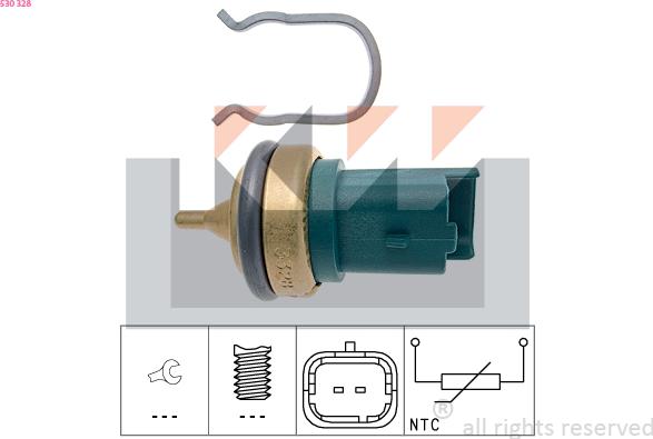 KW 530 328 - Sensore, Temperatura refrigerante autozon.pro