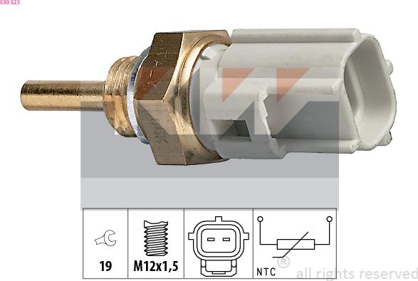 KW 530 323 - Sensore, Temperatura refrigerante autozon.pro