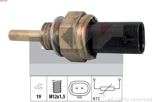 KW 530 379 - Sensore, Temperatura refrigerante autozon.pro