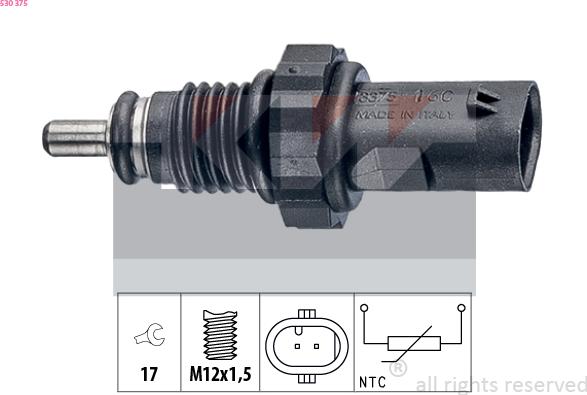 KW 530 375 - Sensore, Temperatura refrigerante autozon.pro