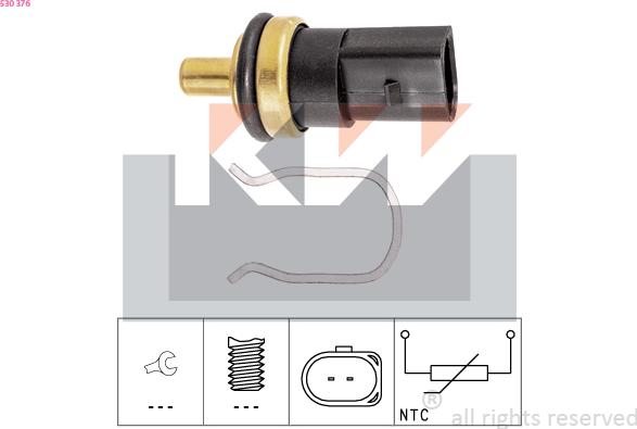 KW 530 376 - Sensore, Temperatura carburante autozon.pro