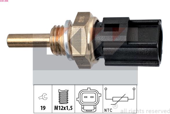 KW 530 298 - Sensore, Temperatura refrigerante autozon.pro