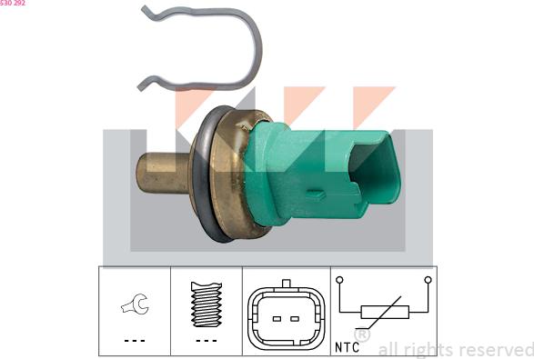 KW 530 292 - Sensore, Temperatura olio autozon.pro