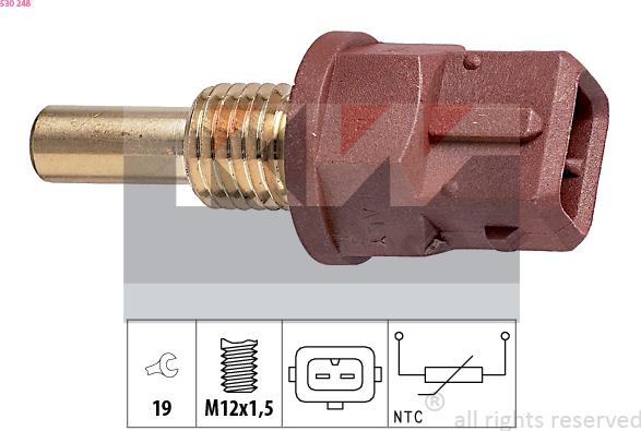 KW 530 248 - Sensore, Temperatura olio autozon.pro