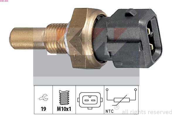 KW 530 255 - Sensore, Temperatura olio autozon.pro