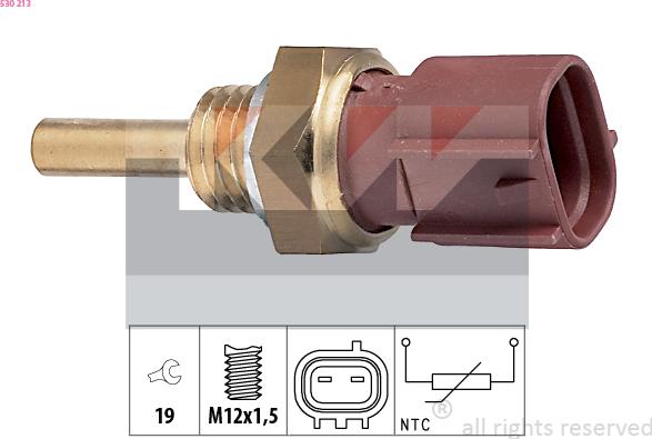 KW 530 213 - Sensore, Temperatura refrigerante autozon.pro