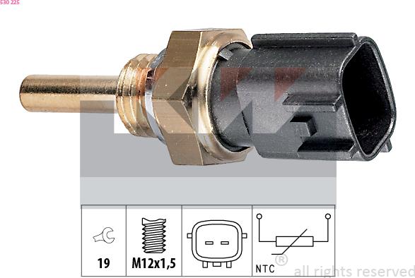 KW 530 225 - Sensore, Temperatura olio autozon.pro