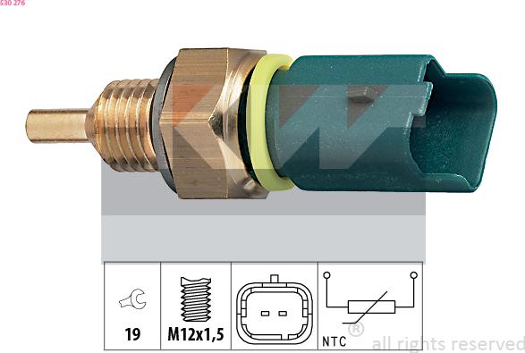 KW 530 276 - Sensore, Temperatura refrigerante autozon.pro