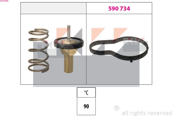 KW 579 990 - Termostato, Refrigerante autozon.pro