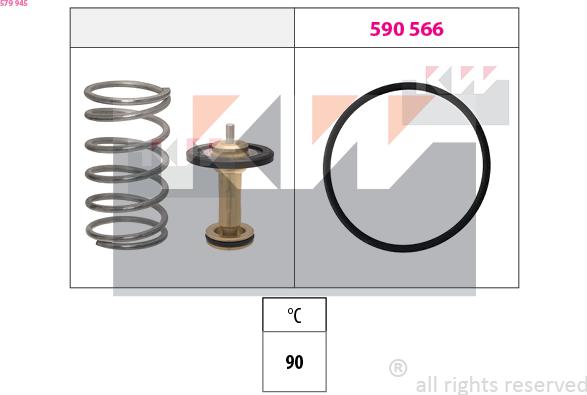 KW 579 945 - Termostato, Refrigerante autozon.pro