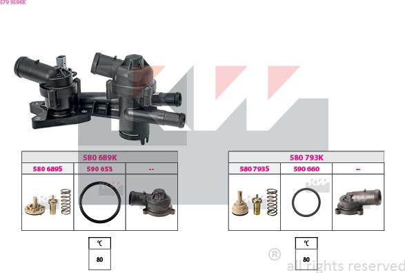 KW 579 959KK - Termostato, Refrigerante autozon.pro