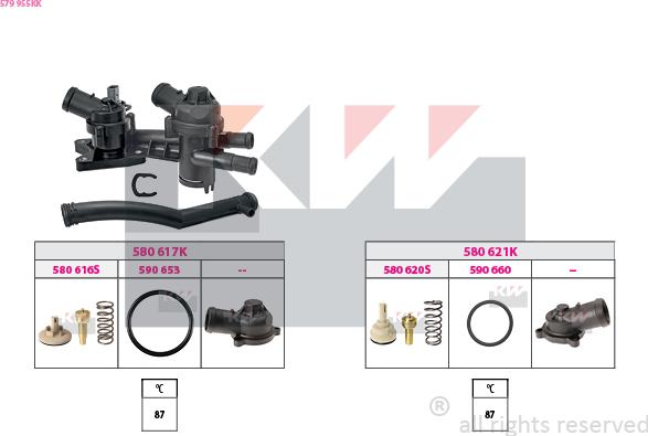 KW 579 955KK - Termostato, Refrigerante autozon.pro