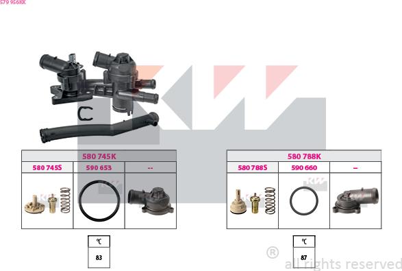 KW 579 956KK - Termostato, Refrigerante autozon.pro