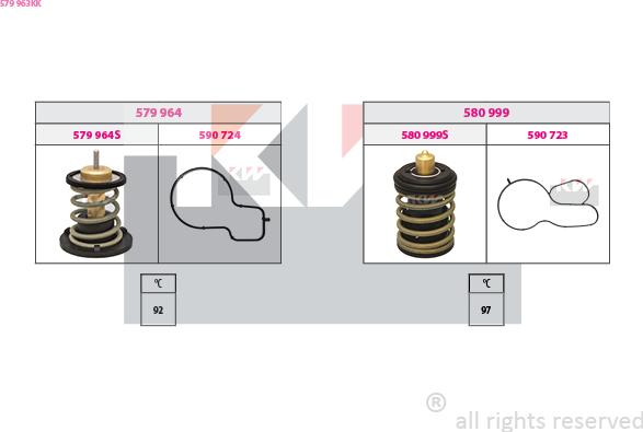 KW 579 963KK - Termostato, Refrigerante autozon.pro