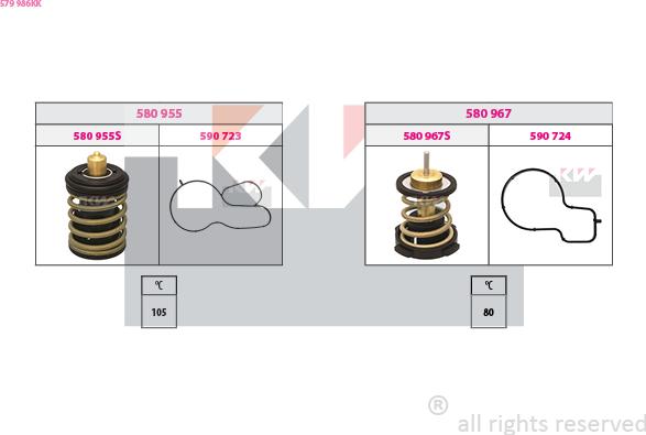 KW 579 986KK - Termostato, Refrigerante autozon.pro