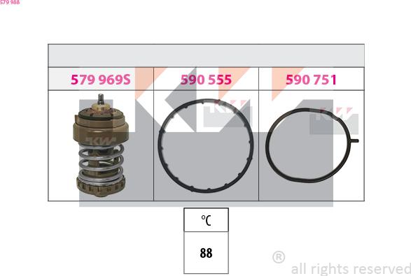 KW 579 988 - Termostato, Refrigerante autozon.pro