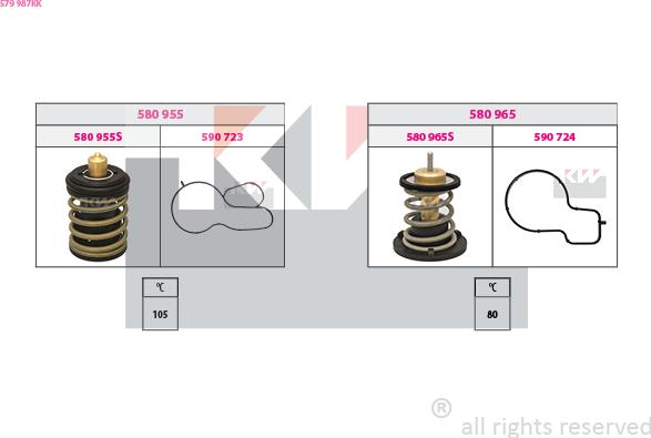 KW 579 987KK - Termostato, Refrigerante autozon.pro