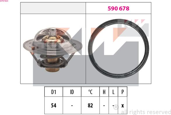 KW 579 923 - Termostato, Refrigerante autozon.pro