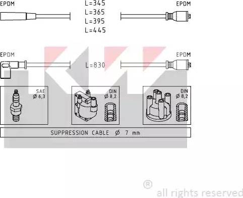 KW 359 839 - Kit cavi accensione autozon.pro