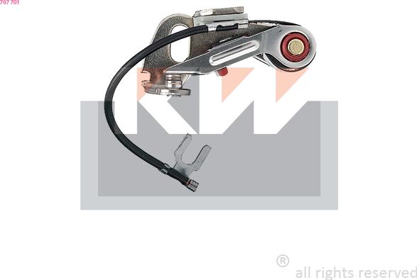 KW 707 701 - Kit contatti, Distributore di accensione autozon.pro