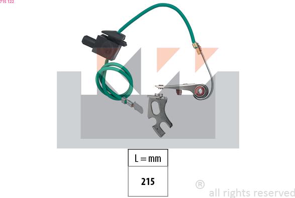 KW 715 122 - Kit contatti, Distributore di accensione autozon.pro