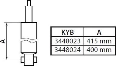 KYB 3448023 - Ammortizzatore autozon.pro