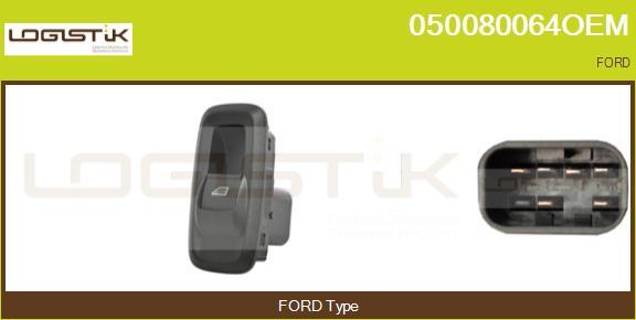 LGK 050080064OEM - Interruttore, Alzacristallo autozon.pro